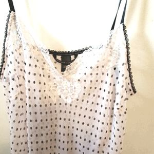 NWOT Victoria's secret beige black polka dot slip